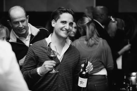 Johannesburg, South Africa - May 17, 2012: Various people at wine tasting eventのeditorial素材