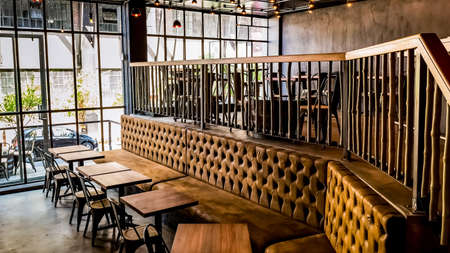 Johannesburg, South Africa - September 28 2014: Inside Interior of a Retro Sushi Restaurantのeditorial素材