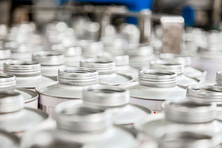 Johannesburg, South Africa - October 19, 2012: Inside interior of a glue and adhesives assembly line in a factoryのeditorial素材