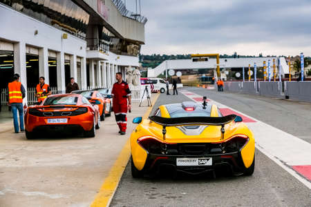Johannesburg, South Africa - October 11 2014: McLaren Day at Kyalami Race Track