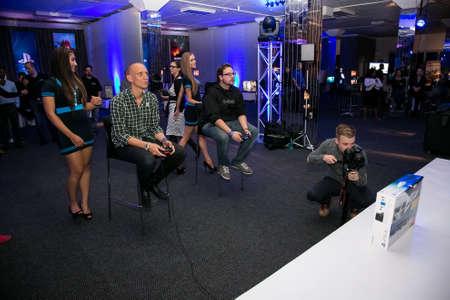 Johannesburg, South Africa - December 10 2013: Gamers at Play Station PS4 launch event