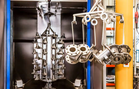 Johannesburg, South Africa - September 7 2016: Industrial Valve Manufacturing and Assembly Painting Facilityのeditorial素材