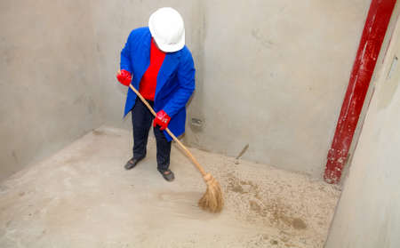 Soweto, South Africa, September 10, 2011, Diverse Community members join PWC's staff in building a low cost house as a team in Sowetoのeditorial素材