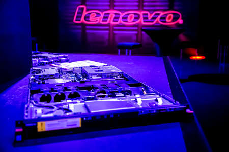 Johannesburg, South Africa - May 7, 2015: Inside Interior of a Lenovo ThinkServer media launch event