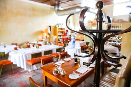 Johannesburg, South Africa - February 21 2011: Interior of Retro Bistro Restaurant in up-market area of Sandtonのeditorial素材