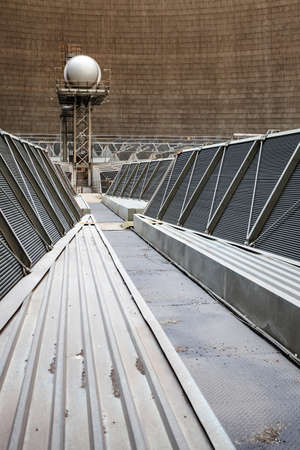 Inside a Cooling Tower for Coal Burning Power Station