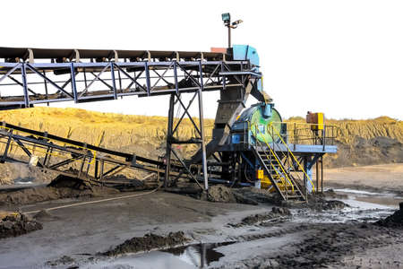 Witbank, South Africa - July 25 2011: Coal Mining and processing Plant Equipment