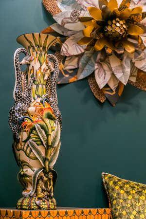 Johannesburg, South Africa - October 14 2017: Decorative Vase on a shelf in a Home Furnishing Storeのeditorial素材