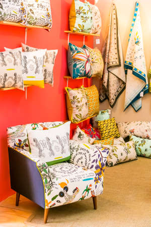 Johannesburg, South Africa - October 14 2016: Retro style modern contemporary furniture on displayのeditorial素材