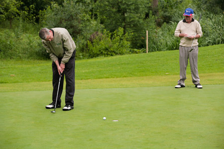 Johannesburg, South Africa - November 19, 2009: Amateur golfers playing a round of golf as a...