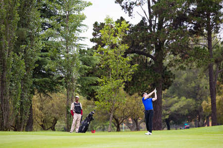 Johannesburg, South Africa - November 18, 2014: Amateur golfers playing a round of golf as a recreational pursuitのeditorial素材
