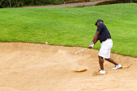 Sun City, South Africa - October 28, 2012: Amateur golfers playing a round of golf as a recreational pursuitのeditorial素材