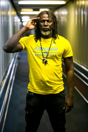 Johannesburg, South Africa - February 17, 2014: African Artist Tiken Jah Fakoly from Cote d'Ivoire posing for a photoのeditorial素材