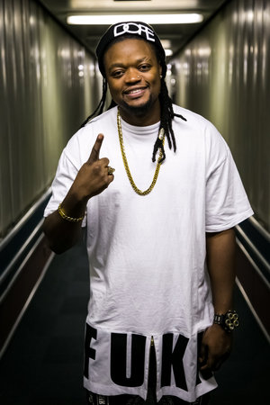 Johannesburg, South Africa - February 17, 2014: African Artist Buffalo Souljah posing for a photoのeditorial素材