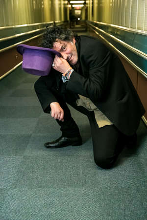 Johannesburg, South Africa - February 17, 2014: African artist Rachid Taha from Algeria posing for a photoのeditorial素材