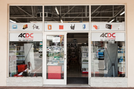 Johannesburg, South Africa - November 27, 2012: Exterior entrance of a DIY electrical wholesale retail storeのeditorial素材