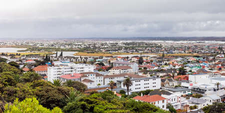 Cape Town, South Africa - March 10, 2021: Elevated view of Muizenberg in False Bay, South Africaのeditorial素材