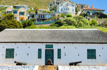 Cape Town, South Africa - March 23, 2021: Historic colonial building in small coastal town of Muizenbergのeditorial素材
