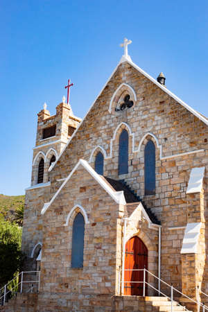 Cape Town, South Africa - March 23, 2021: Old Church in small coastal town of St Jamesのeditorial素材