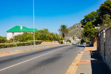 Cape Town, South Africa - March 23, 2021: Residential Houses in small coastal town of St Jamesのeditorial素材