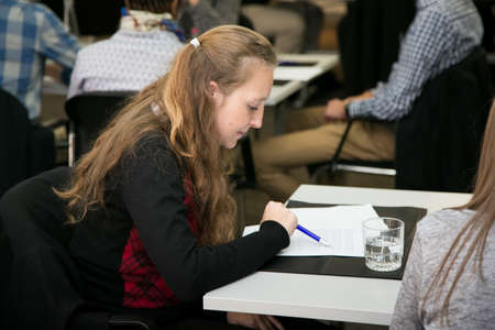 Johannesburg, South Africa - June 10, 2015: College students attending a business workshopのeditorial素材