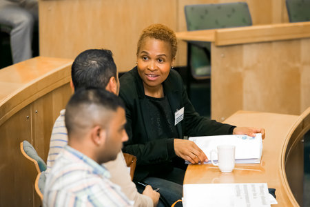 Johannesburg, south Africa - August 31, 2014: Diverse students attending a lecture in College Auditoriumのeditorial素材