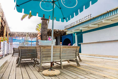 Cape Town, South Africa - May 12, 2022: Grand Africa Cafe and Beachfront bar and restaurantのeditorial素材
