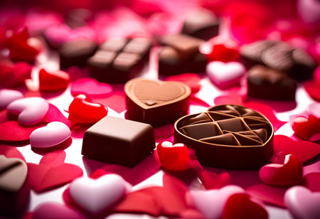 An AI Generative illustration of a Valentines Day concept designの素材