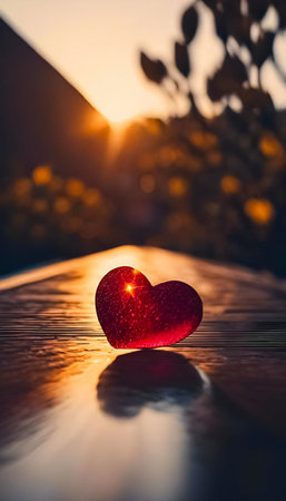 An AI Generative illustration of a Valentines Day concept designの素材