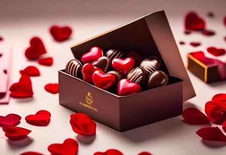 An AI Generative illustration of a Valentines Day concept designの素材