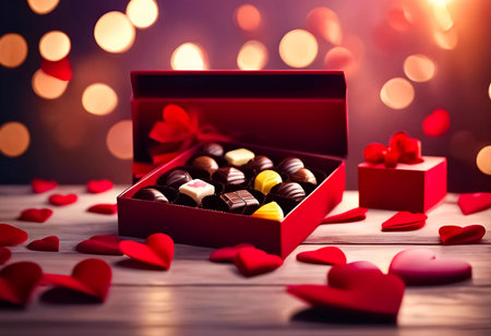 An AI Generative illustration of a Valentines Day concept designの素材