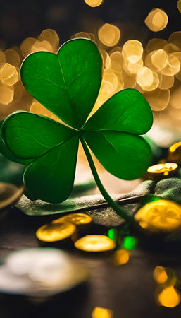 An AI Generative illustration of St Patrick's Dayの素材