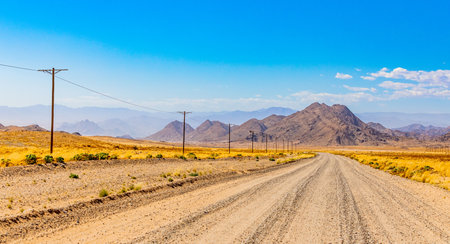 Gravel road and mountains in the Richtersveld National Park, South Africa