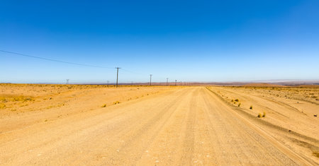 Gravel track road in the Richtersveld National Park, South Africaの写真素材