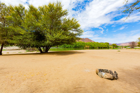 De Hoop desert camp site  in the Richtersveld National Park, arid area of South Africaの写真素材