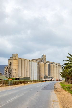 Bredasdorp, South Africa - October 10, 2025: Grain Silo in small farming townのeditorial素材