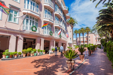 Cape Town, South Africa - November 18, 2025: Exterior of Mount Nelson Hotelのeditorial素材