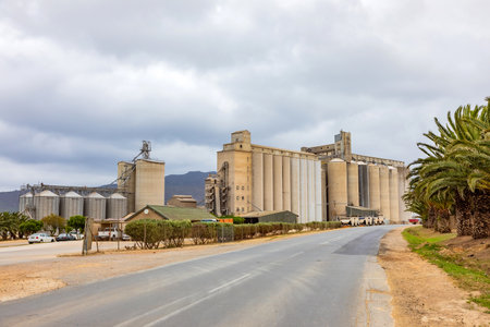 Bredasdorp, South Africa - October 10, 2025: Grain Silo in small farming townのeditorial素材
