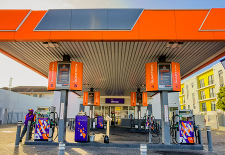 Cape Town, South Africa - September 16, 2025: Astron Energy petrol stationのeditorial素材