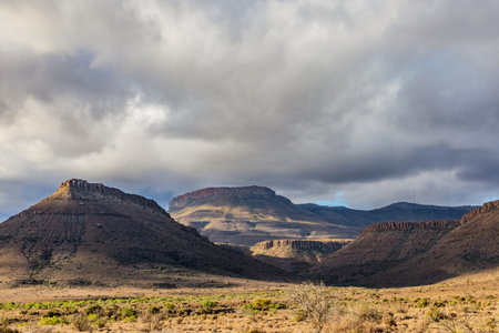 View of Arid desert landscape in the Karoo, South Africa