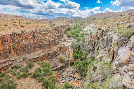 View of Arid desert landscape in the Karoo, South Africa