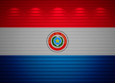 Paraguayan flag wall, abstract backgroundの写真素材