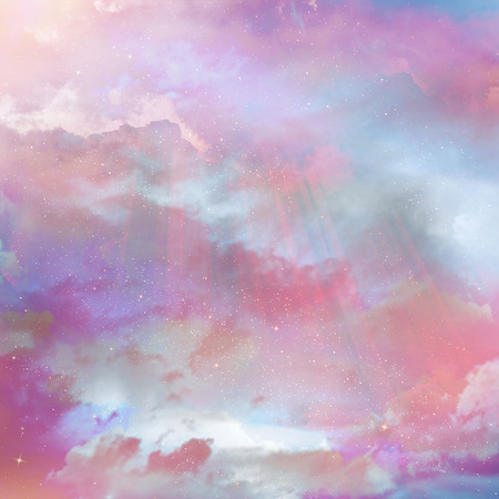 The color sky with clouds, backgroundの写真素材