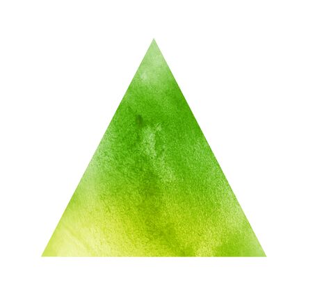 Watercolor triangle on whiteの写真素材