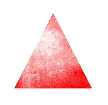 Watercolor triangle on whiteの写真素材