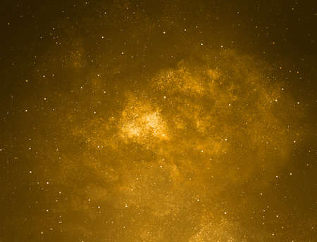 Golden starry glitter background. Gold glitter lights