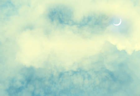 Color sky with clouds as background