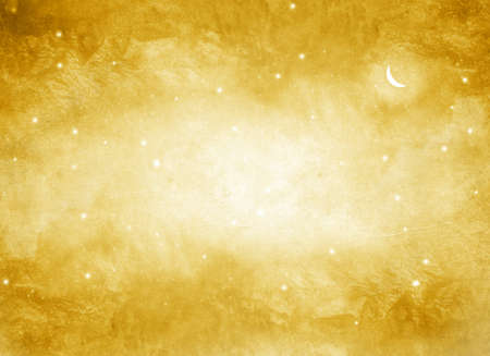 Color sky with clouds as background. Watercolorの写真素材