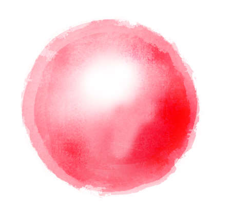 Watercolor circle on white as backgroundの写真素材