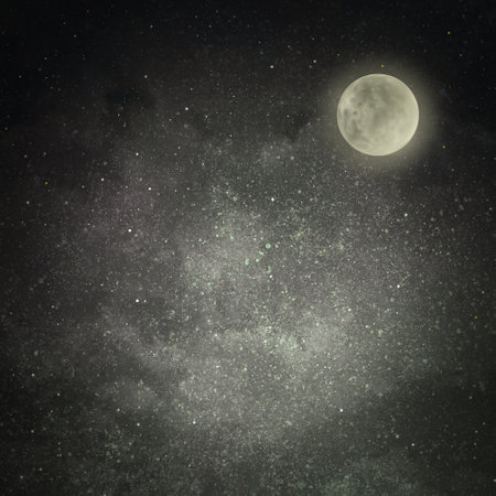 Night sky with stars as background. Universeの写真素材